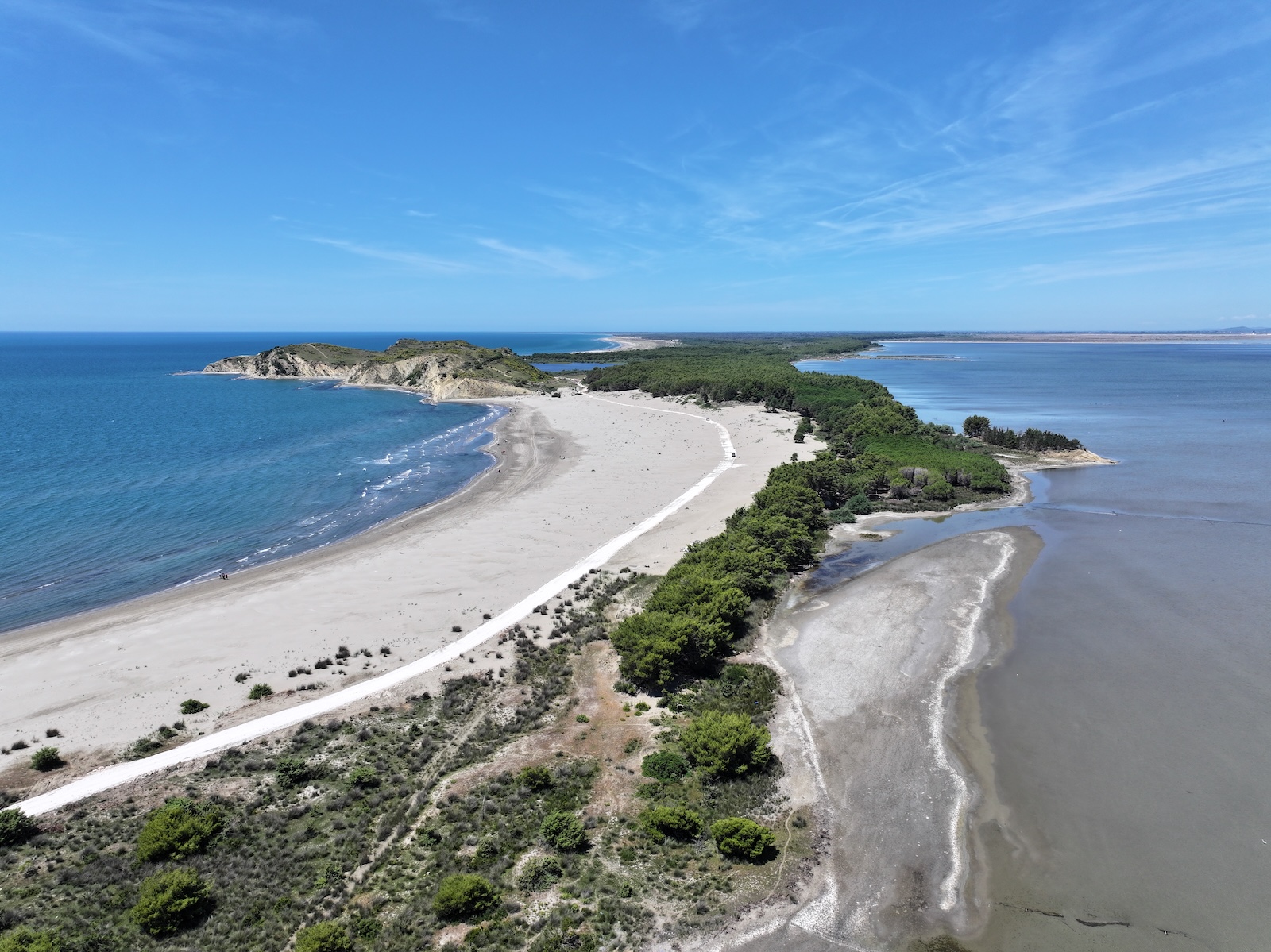 The Vjosa delta in Albania