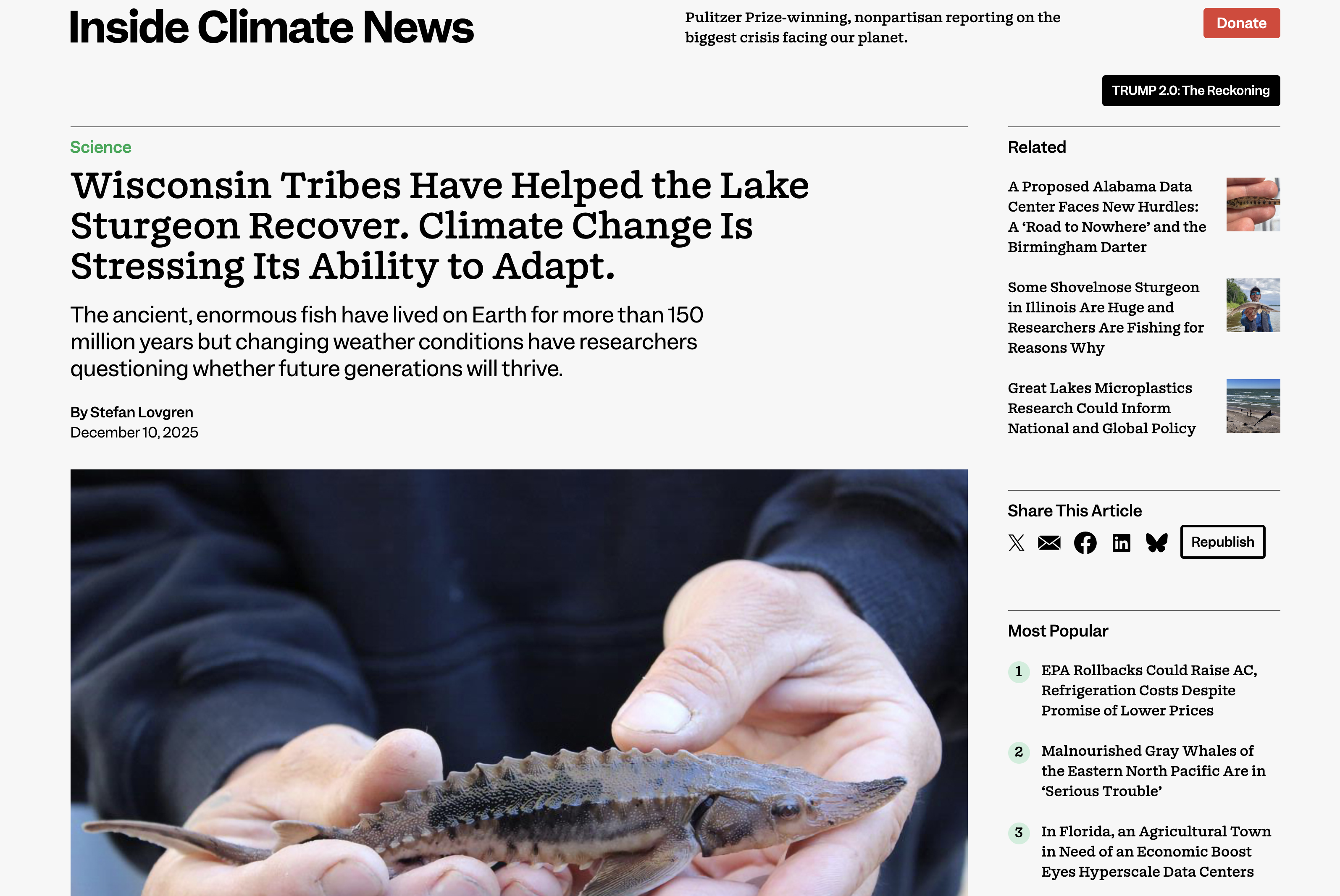 National Geographic article screenshot